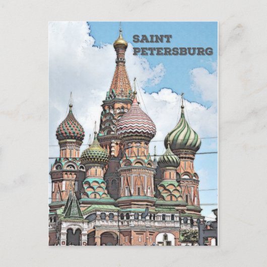Sint-Petersburg, Rusland Briefkaart (Voorkant)