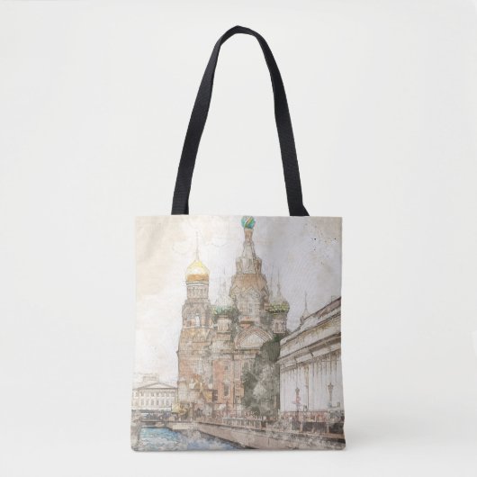Sint-Petersburg Rusland Canvas tas – Elegant reize (Voorkant)