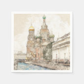 Sint-Petersburg Rusland Doek Servetten - Reizen (Voorkant)