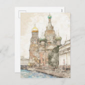 Sint-Petersburg, Rusland Feestdagenkaart (Voorkant / Achterkant)