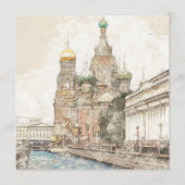 Sint-Petersburg, Rusland Huwelijksadvies Kaart (Voorkant)