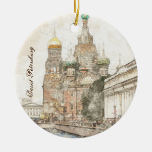 Sint-Petersburg, Rusland Keramisch Ornament