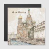 Sint-Petersburg Rusland Kunst – Elegant stadsbeeld (Voorkant / Achterkant)