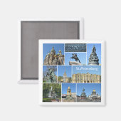 Sint-Petersburg, Rusland Magneet (Voorkant / Achterkant)