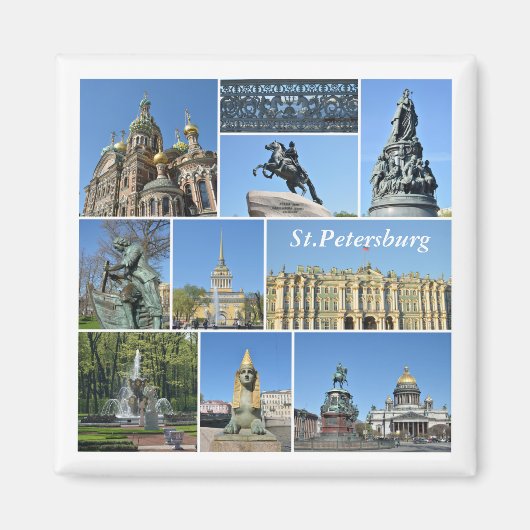 Sint-Petersburg, Rusland Magneet (Voorkant)