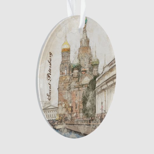 Sint-Petersburg Rusland Ornament – Reissouvenir (voorkant)