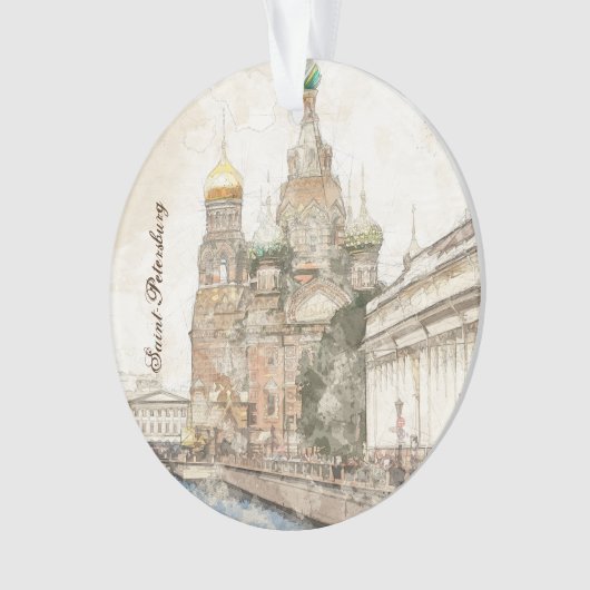 Sint-Petersburg Rusland Ornament – Reissouvenir (voorkant)