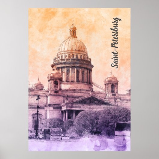 Sint-Petersburg, Rusland Poster (Voorkant)