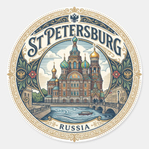 Sint-Petersburg Rusland Ronde Sticker