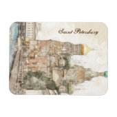 Sint-Petersburg Rusland souvenirmagneet – Schilder Magneet (Horizontaal)