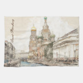 Sint-Petersburg, Rusland Theedoek (Horizontaal)