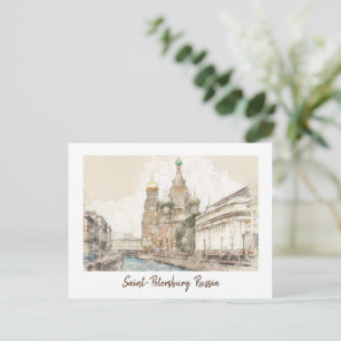 Sint-Petersburg, Russische vintage Briefkaart