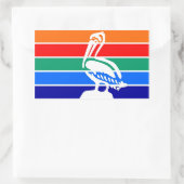 Sint-Petersburg stadsvlag Florida Amerika Rechthoekige Sticker (Tas)