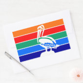 Sint-Petersburg stadsvlag Florida Amerika Rechthoekige Sticker (Envelop)