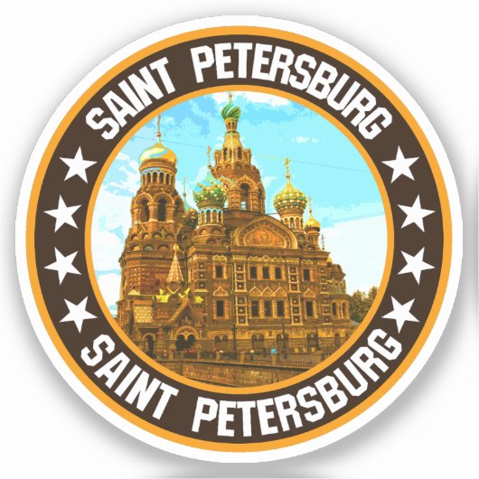 Sint-Petersburg Sticker (Voorkant)