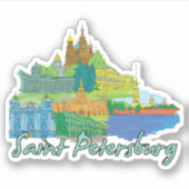 Sint-Petersburg Sticker (Voorkant)