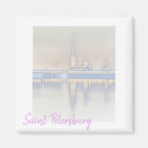 Sint-Petersburg Uitzicht landschap Magnet