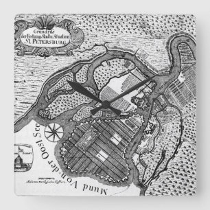 Sint-Petersburg Vierkante Klok