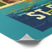 Sint-Petersburg Vintage-Poster Poster (Hoek)