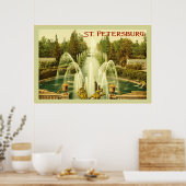 Sint-Petersburg ~ Vintage-Poster Poster (Keuken)