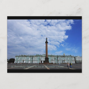 Sint-Petersburg, Winterpaleis & Alexander Column Briefkaart