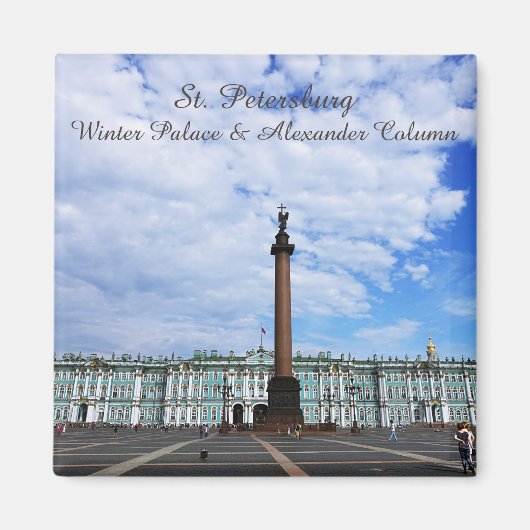 Sint-Petersburg, Winterpaleis & Alexander Column Magneet (Voorkant)