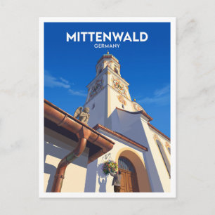 Sint-Petrus-en-Pauluskerk Mittenwald Duitsland Briefkaart