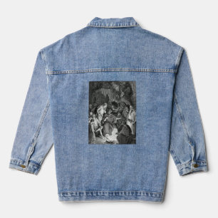 Sint Petrus ontkennende Christus Gustave Dore Bijb Denim Jacket