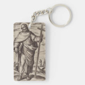 Sint Philipus een van de Twaalf Apostelen Sleutelhanger (achterkant)