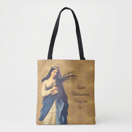 Sint Philomena Aanpasbaar Tote Bag (Voorkant)