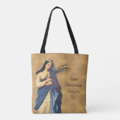 Sint Philomena Aanpasbaar Tote Bag (Achterkant)