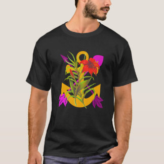 Sint Philomena Katholieke Ankerafbeelding Lelie Pi T-shirt