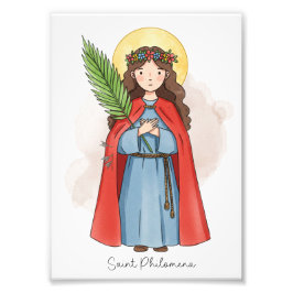 Sint Philomena, katholieke fotoprint Foto Afdruk