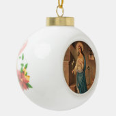 Sint-Philomena kerstornament Keramische Bal Ornament (Links)