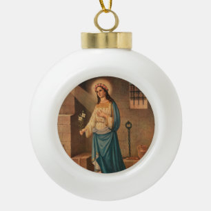 Sint-Philomena kerstornament Keramische Bal Ornament