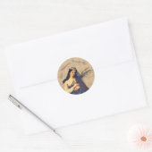Sint Philomena  Ronde Sticker (Envelop)