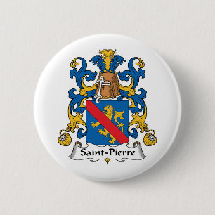 Sint-Pierre Family Crest Ronde Button 5,7 Cm