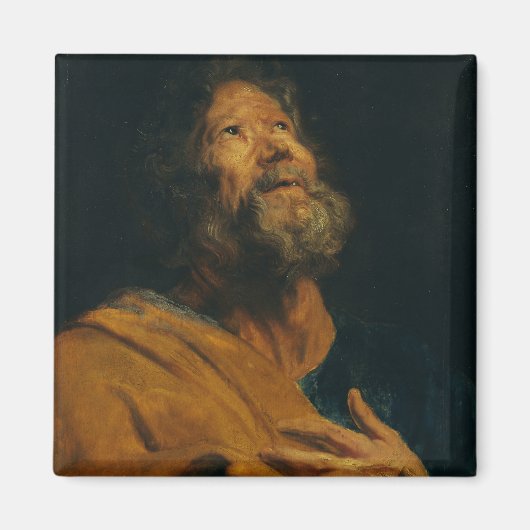 Sint-Pieter door Antoon van Dyck Magneet (Voorkant)