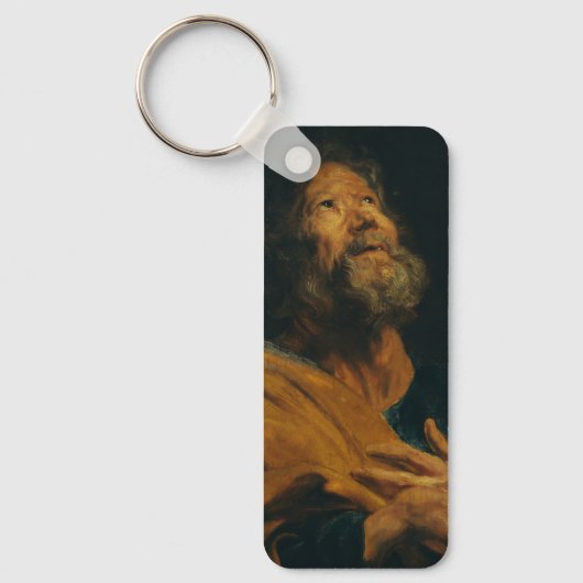 Sint-Pieter door Antoon van Dyck Sleutelhanger (Voorkant)