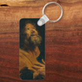 Sint-Pieter door Antoon van Dyck Sleutelhanger (Achterkant)