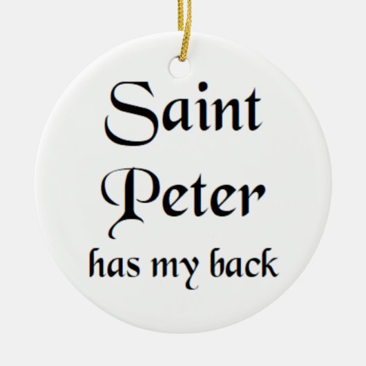 Sint-Pieter Keramisch Ornament (Voorkant)