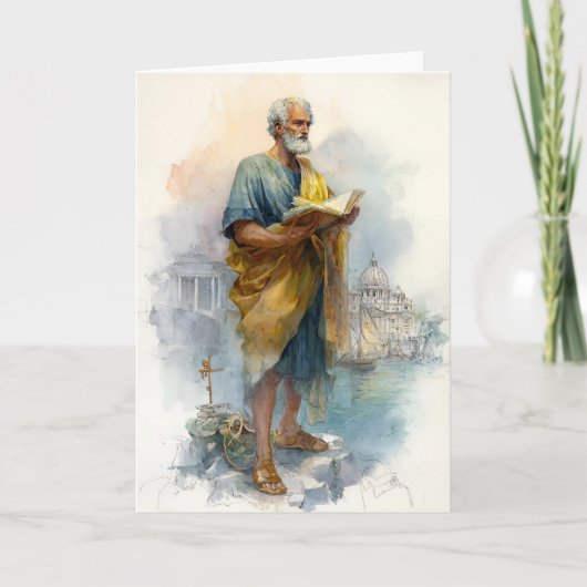 Sint-Pieter lezend aan zee Kaart (Voorkant)