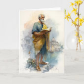 Sint-Pieter lezend aan zee Kaart (Gele Bloem)