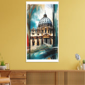 Sint-Pietersbasiliek Canvas Afdruk (Insitu (Woonkamer))