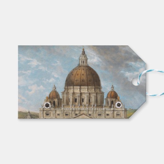 Sint-Pietersbasiliek in Vaticaanstad Cadeaulabel (Voorkant (Horizontaal))