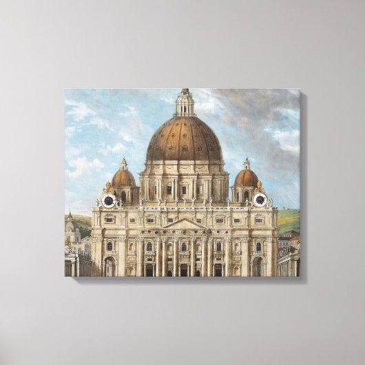 Sint-Pietersbasiliek in Vaticaanstad Canvas Afdruk (Voorkant)