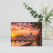 Sint-Pietersbasiliek & Tiber Briefkaart (Staand voorkant)