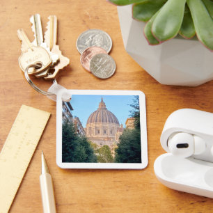 Sint-Pietersbasiliek Vaticaanstad Iconisch Landmar Sleutelhanger