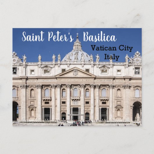 Sint-Pietersbasiliek Vaticaanstad Italië Briefkaart (Voorkant)
