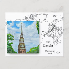 Sint-Pieterskerk Riga Letland Briefkaart